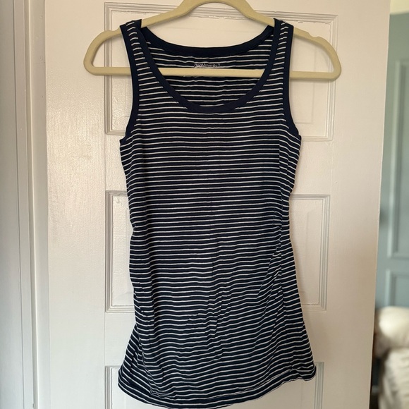 GAP Tops - GAP Navy and White Striped Maternity Tank Top small